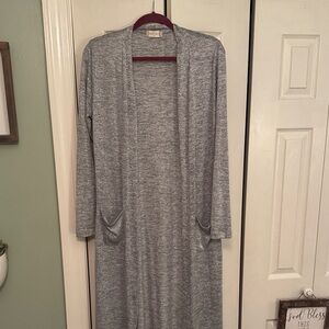 Altar'd State Heather Gray Knit Duster